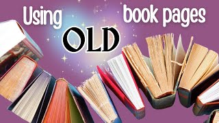 8 Creative ways to use old book pages [upl. by Aneel484]