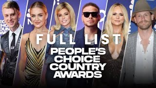 2024 Peoples Choice Country Awards Complete winners list [upl. by Sialac698]