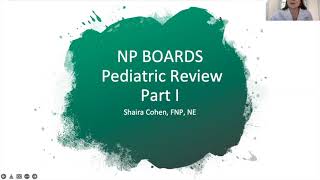 Pediatrics Review for NP boards FNP [upl. by Leinahtam208]