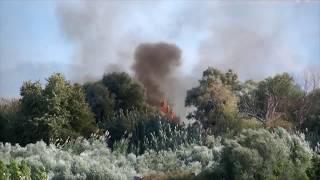 Big Fire in Tzane  Petalidi  Messinia 20170921 [upl. by Kolb]