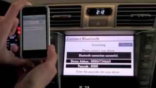 2011 LS460 iPhone bluetooth pair [upl. by Acsecnarf]