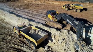 Volvo EC950F Excavator Loads A60 Haul Truck in 4 Passes [upl. by Notlim928]