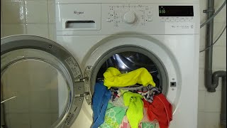 Quick wash 400 rpm 30 degrees Whirlpool Primo 1406 UM Washing machine program test example 280 [upl. by Eseekram]