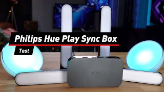 Philips Hue Play Sync Box im Test Ambilight zum Nachrüsten  deutsch [upl. by Ceil]