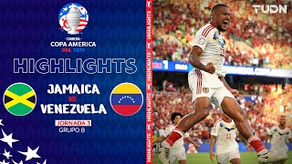 HIGHLIGHTS  Jamaica vs Venezuela  Jamaica vs Venezuela  Copa América 2024  J3  TUDN [upl. by Mickey]