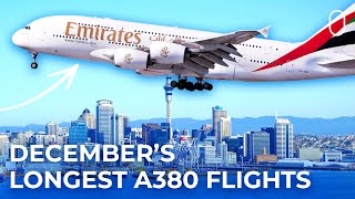 These Were The Longest Airbus A380 Flights In The World In December 2023 [upl. by Nira]