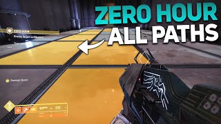 All Zero Hour Pathways Legend and Normal  Destiny 2 Exotic Mission Guide [upl. by Aara]