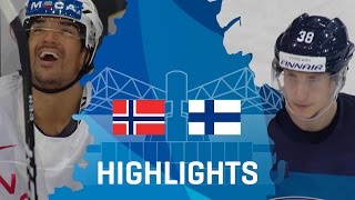 Norway  Finland  Highlights  IIHFWorlds 2017 [upl. by Trude783]