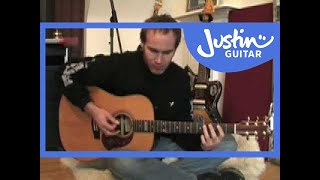 Easy Acoustic Solo Blues Lesson 1of3 Guitar Lesson PR001 How to play [upl. by Palla339]