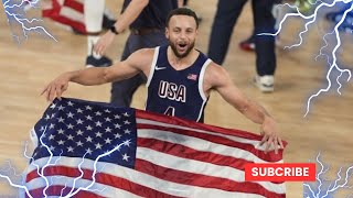 Steph Curry Last Shot 2024 Olympics  Game Winning Moment [upl. by Namajneb]