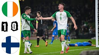 Ireland vs Finland 10 Highlights UEFA Nations League 2024 [upl. by Ynamreg]