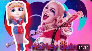 My Talking Angela  Angela Vs Harley Quinn  Cosplay  Makeover cosplay harleyguinnmyangela2 [upl. by Eanyl]