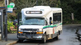 BC Transit RDN 2020 Chevrolet ARBOC SOF 27  2729 on route 97 Eaglecrest [upl. by Euqenimod425]