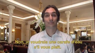 フランス語のミニレッスン：パリのカフェで注文しましょう！EFJ自由が丘フランス語学校 [upl. by Soilisav]