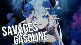 Nightcore  Savages X Gasoline  Lyrics Mashup [upl. by Sitelc]