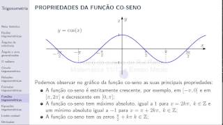 Trigonometria  Aula 8 Funções trigonométricas [upl. by Nyrb906]