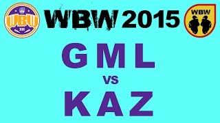 Kaz 🆚 Gml 🎤 WBW 2015 Gdańsk freestyle rap battle [upl. by Llehcam563]