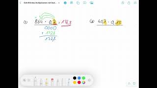 Schriftliches Multiplizieren  Dezimalzahlen multiplizieren [upl. by Zusman]