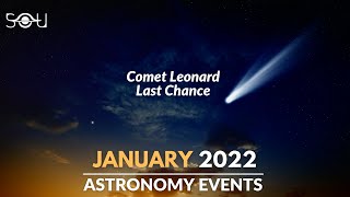 Top Astronomy Events In January 2022  Comet Leonard  Wolf Moon  Space [upl. by Itsur]