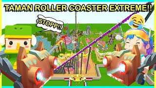 HAHA ENCES GAK KUAT NAIK ROLLER COASTER EXTREME DI MINI WORLD [upl. by Ilyah]