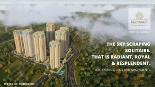 Hyderabad tallest Skyscraper  KOHINOOR BY AUROBINDO REALTY  234 BHK Flats for Sale in Hitechcity [upl. by Red]