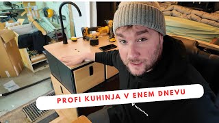 Brez Znanja Si Montiraj Pohištvo V Kombi  Predelava Avtodoma  Vandermoon Kitchen install [upl. by Arenat]