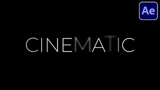 Cinematic Title After Effects Tutorial [upl. by Leelaj]