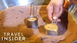 Turkish Coffee Is Made With Very Hot Sand [upl. by Akinat]