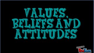 Values Beliefs and Attitudes Definitions [upl. by Nagaem]