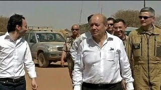 France Defence Minister visits troops in Mali [upl. by Ecirb]