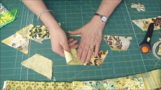 Make a Hexagon Quilt Using the 5quot HalfHex Ruler [upl. by Jowett]