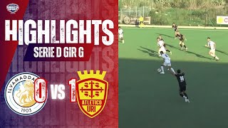 Calcio Serie D Gir G  Ilvamaddalena 1903US Atletico Uri 01 Highlights [upl. by Melody]