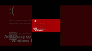 WINDOWS 10  ANTI PIRACY SCREEN REAL [upl. by Edrei]