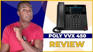 Poly VVX 450 Review  Best Phone for Your Receptionist [upl. by Devondra]