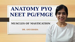 ANATOMY NEET PG FMGE PYQ  MUSCLES OF MASTICATION MALAYALAM [upl. by Ennairek]