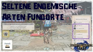 Ökologen Abzeichen in Silber  Fundorte Seltene Endemische Arten in Monster Hunter Rise [upl. by Tod560]