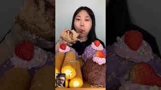 ASMR DIRTY CHOCOLATE CAKE MALTESERS MAGNUM ICE CREAM CAKE NUTELLA DESSERT MUKBANG 먹방咀嚼音EATING SOUNDS [upl. by Ramey]