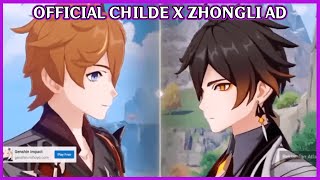 OFFICIAL Childe x Zhongli ad for Genshin Impact [upl. by Narrat]