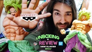 ¡LA FIGURA MÁS BRUTAL DE BROLY CANON  King Clustar  UNBOXING amp REVIEW  Dragon Ball Super [upl. by Sirtaeb]