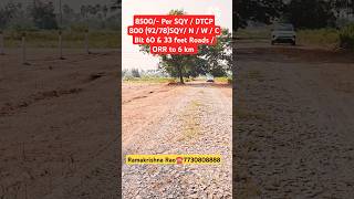 DTCP 800 SQY north west corner plot  hyd  on vij Road realestate hyddtcphmdayoutubeshorts yt [upl. by Etnohs]