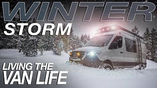 Winter Storm In The Mountains  Living The Van Life [upl. by Beeson]