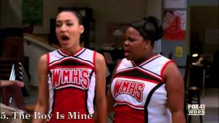 My top 10 quotWarquot Duets on Glee [upl. by Ecirehc]