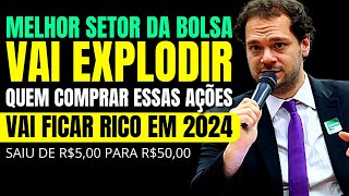 VÃO EXPLODIR Essas são as MELHORES AÇÕES para INVESTIR em 2024  TIAGO REIS MELHORES AÇÕES [upl. by Tabor]