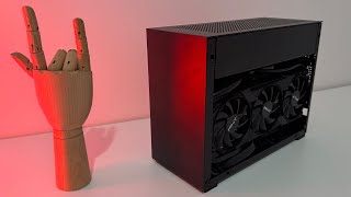 Powerful Mini Itx pc build 7800x3d 4070 ti [upl. by Yemerej]