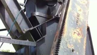 JampP service working on 320 lufkin mark ll unit with broken gear box part 1 [upl. by Niroc]