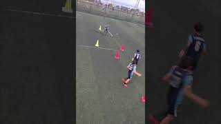 Passe appel de balle scanning contrôle pied droit passe pied gauche U12 U10 soccer [upl. by Weld]