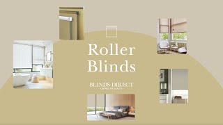 Roller Blinds From Blinds Direct [upl. by Eitsyrhc]