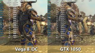 AMD Ryzen 7 5700G OC vs GeForce GTX 1050 [upl. by Nanji250]