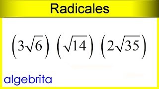 Multiplicación de radicales 461 [upl. by Suolhcin57]