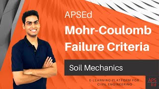 MohrCoulomb Failure Criterion for Shear Strength  Soil Mechanics [upl. by Ycul538]